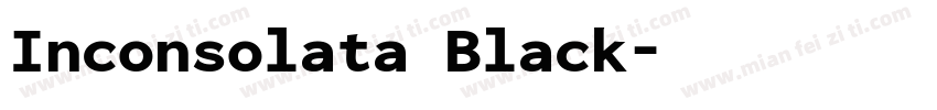 Inconsolata Black字体转换